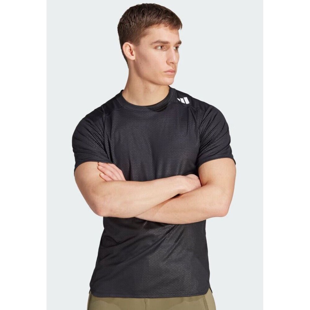Adidas D4T Strength Workout Tee With Solid Logo Quick-Dry Men's Large IL1381 New